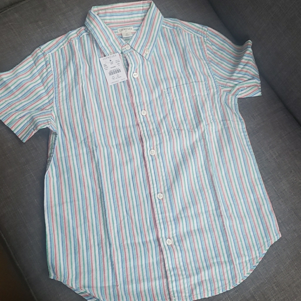 Boys striped button down